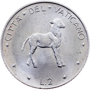 Vatican City, 2 Lire 1970
