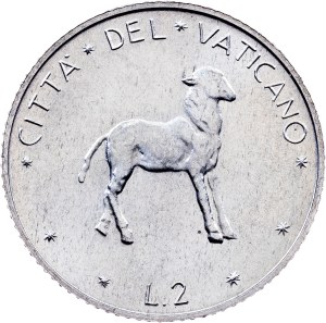Vatican City, 2 Lire 1973