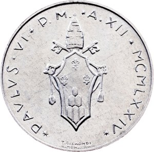 Vatican City, 1 Lira 1974