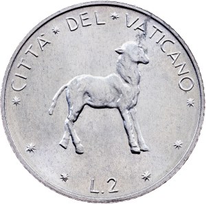Vatican City, 2 Lire 1974