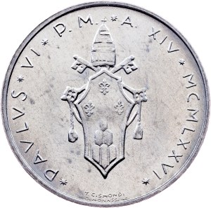 Vatican City, 2 Lire 1976