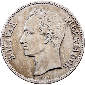 Venezuela, 5 Bolívares 1926, Philadelphia