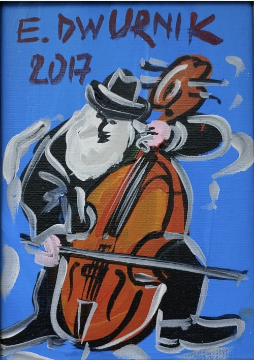 Edward Dwurnik ( 1943 - 2018 ), Kontrabasista, 2017
