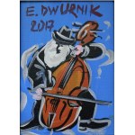 Edward Dwurnik ( 1943 - 2018 ), Kontrabasista, 2017
