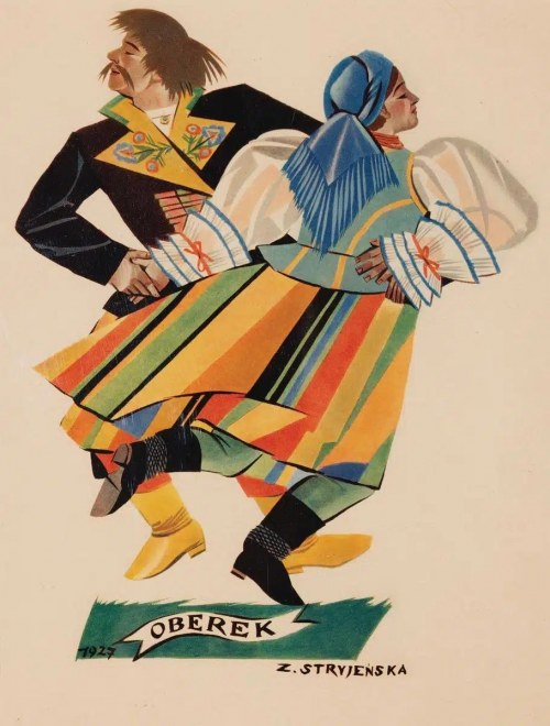 Zofia Stryjeńska ( 1891 - 1976 ), Oberek, 1927