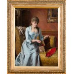 Alfred Stevens (1823 Bruksela-1906 Paryż), Kobieta we wnętrzu