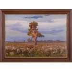 Iwan Trusz (1869 Wysocko - 1940 Lwów), Pejzaż z drzewem
