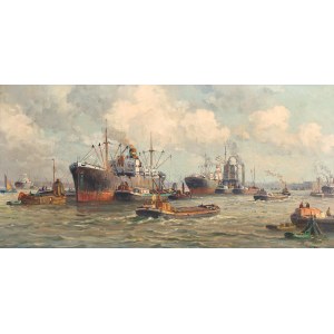 Pieter Johannes Wagemans (1879 Haga-1955 tamże), Widok na port