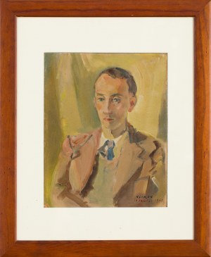 Ludwik Klimek (1912 Skoczów - 1992 Nicea), Autoportret, 1943