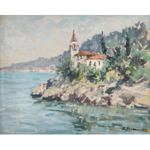 Eugeniusz Dzierzencki (1905 Varsovie - 1990 Sopot), Paysage de bord de mer