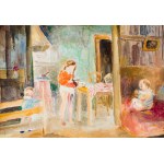 Władysław Jahl (1886 Jarosław - 1953 Paryż), Wnętrze z dziećmi