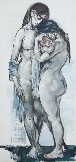 Maciej Lachur (1927 Zagórze - 2008 Otwock), Dwie kobiety z dzieckiem