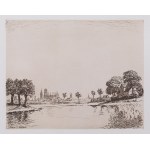 Berthold Hellingrath (1877 Elbląg - 1954 Hannover), Panorama Gdańska od strony Motławy