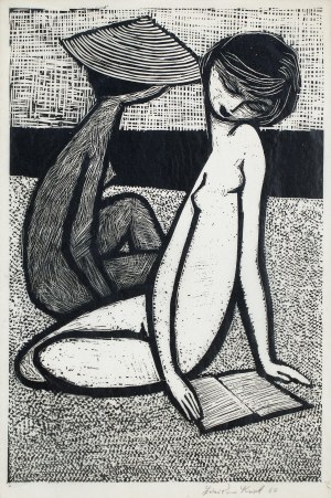 Zdzisław Król (1921 Kraków-2002 Gdańsk), Akt podwójny, 1960
