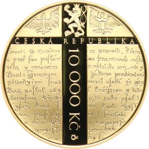 Česká republika 1993-. - 10000 Kč 2015 (600. výr. upálení mistra Jana Husa), etue, certifikát.