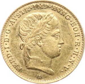 Rakouské císařství, Ferdinand V. 1835-1848. - 1 dukát 1848 A, ex. jubilejní 100. aukce firmy Dukát Brno.