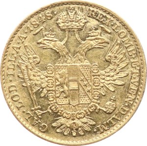 Rakouské císařství, Ferdinand V. 1835-1848. - 1 dukát 1848 A, ex. jubilejní 100. aukce firmy Dukát Brno.