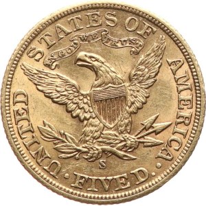 USA. - 5 dollar 1901 S, KM‑101.