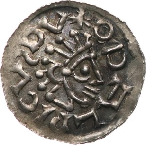 Oldřich (kníže v Čechách) 1012-1033,1034. - Denár Ca‑285, 0,94 g, patina.