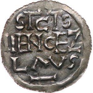 Oldřich (kníže v Čechách) 1012-1033,1034. - Denár Ca‑285, 0,94 g, patina.