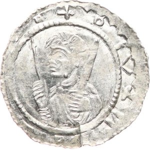 Vladislav I. (principe di Olomouc) 1110-1113 - Denario Ca-533, 0,66 g, incuso, leggermente decentrato.