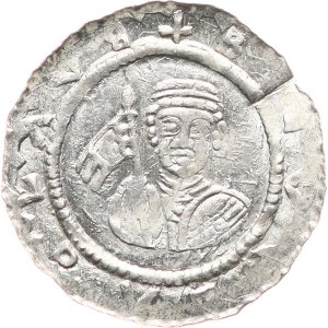 Vladislav I. (principe di Olomouc) 1110-1113 - Denario Ca-533, 0,66 g, incuso, leggermente decentrato.
