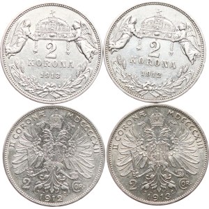 2 K 1912, 1912 KB, 1913, 1913 KB, 4 ks.
