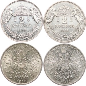 2 K 1912, 1912 KB, 1913, 1913 KB, 4 ks.