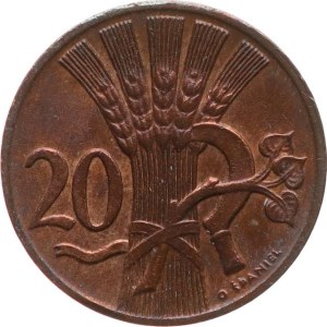 20 haléř 1947, „R“.