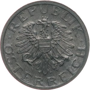 Rakousko, II. republika 1945-. - 10 groschen 1947, KM‑2874, plast. pouzdro.