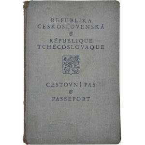 Cecoslovacchia - Passaporto rilasciato il 13 giugno 1928, 1x esteso, timbri. Tipografia di Stato di Praga, 1175-27.
