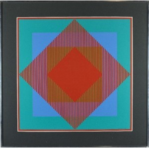 Richard Anuszkiewicz (1930 Erie - 2020 Englewood), Composition abstraite
