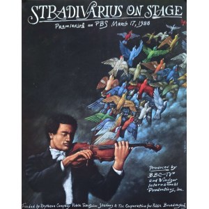 Rafał Olbiński (né en 1943), Stadivarius on Stage, 1988