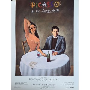 Rafał Olbiński (ur. 1943), Picasso at the Lapin Agil, 1998