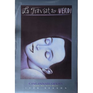 Rafal Olbinski (b. 1943), Verdi's La Traviata, Cincinnati Opera, 1998