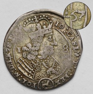 John II Casimir, Ort Lviv 1657 - issue of 1 month - RARE