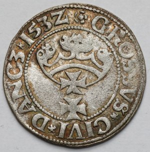 Sigismund I the Old, Grosz Gdańsk 1532