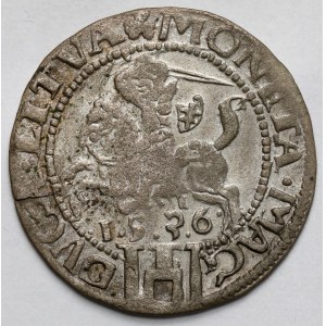 Sigismondo I il Vecchio, centesimo di Vilnius 1536 - lettera I - ILLUSTRATO