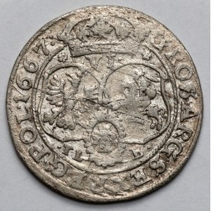 Jan II Kazimierz, Szóstak Bydgoszcz 1667 TLB