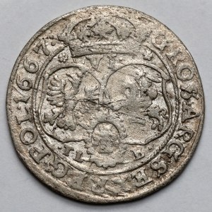 Jan II Kazimierz, Szóstak Bydgoszcz 1667 TLB