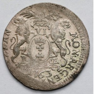 August III Sas, Szóstak Gdańsk 1763 REOE