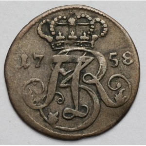August III Sas, Trojak Gdańsk 1758