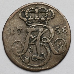 August III Sas, Trojak Gdansk 1758