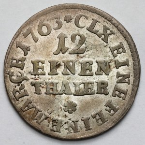 Frederick Christian, 1/12 thaler 1763 IFóF, Leipzig