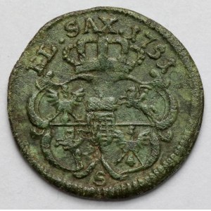 August III Sas, Szeląg Gubin 1751-S