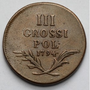 Galicia and Lodomeria, 3 pennies 1794