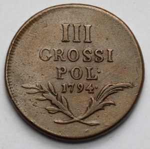 Galicia and Lodomeria, 3 pennies 1794