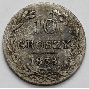 10 penny 1838 MW