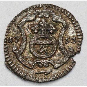 August III Sas, Halerz 1753 FWóF, Drezno