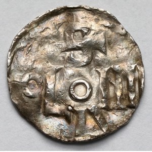Colonia, denario con iscrizione COLONIA